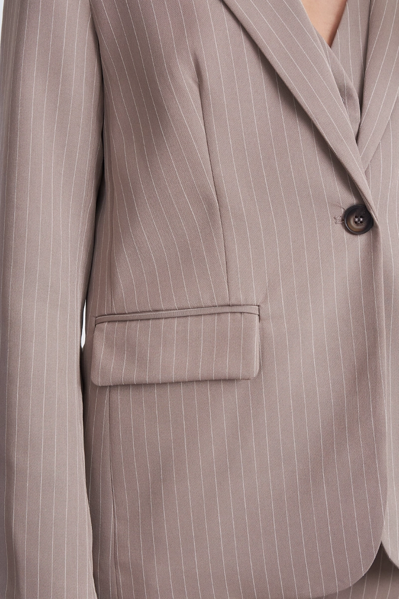 BLAZER RAYAS DIPLOMATICAS KHAKI NICOPOLY - 6