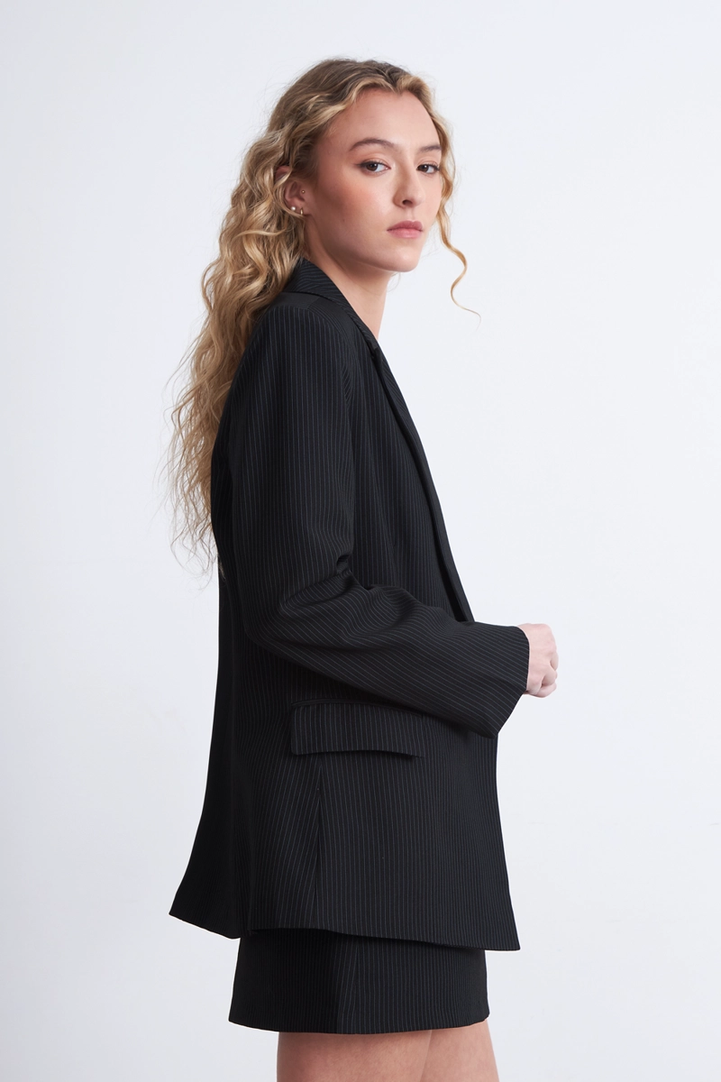 BLAZER CRUZADO RAYAS DIPLOMATICAS AZUL MARINO NICOPOLY - 3