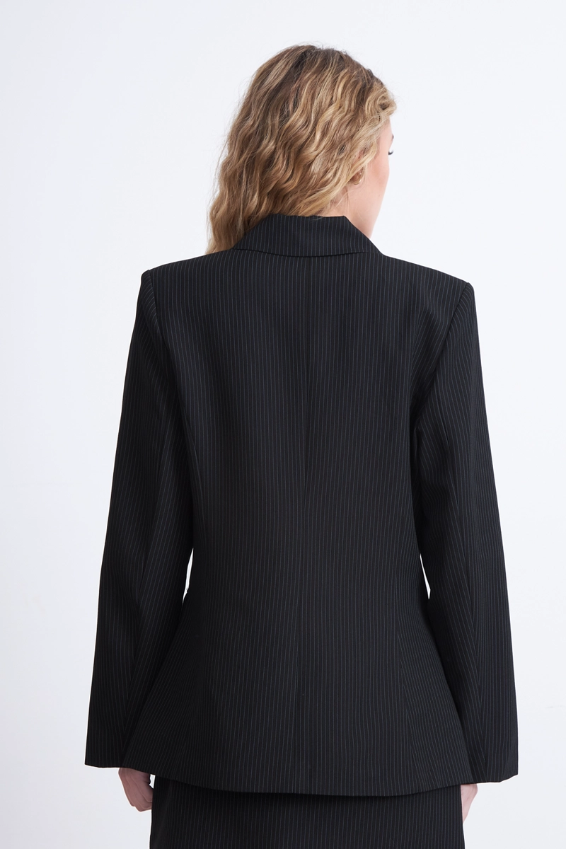 BLAZER CRUZADO RAYAS DIPLOMATICAS AZUL MARINO NICOPOLY - 4