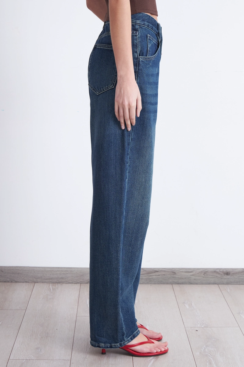 JEANS BARREL AZUL MARINO MUJER NICOPOLY - 3