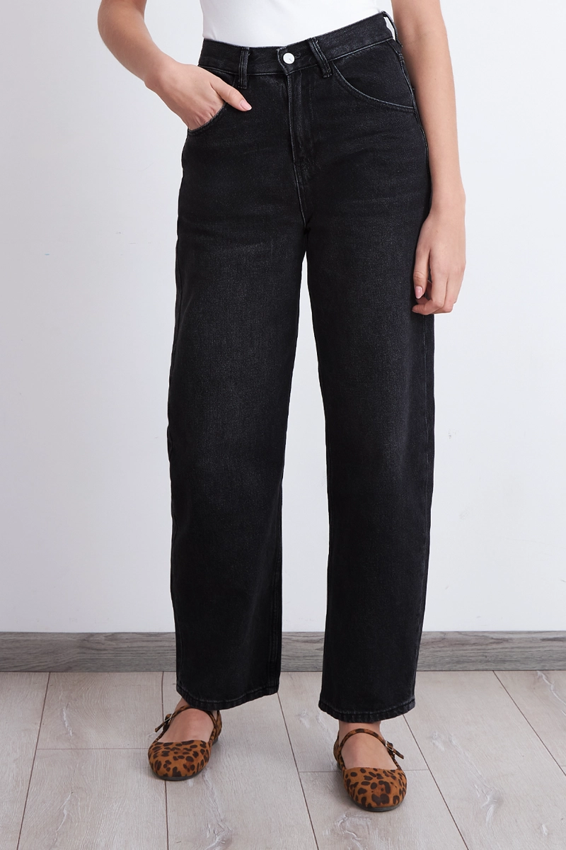 JEANS BARREL NEGRO NICOPOLY - 1