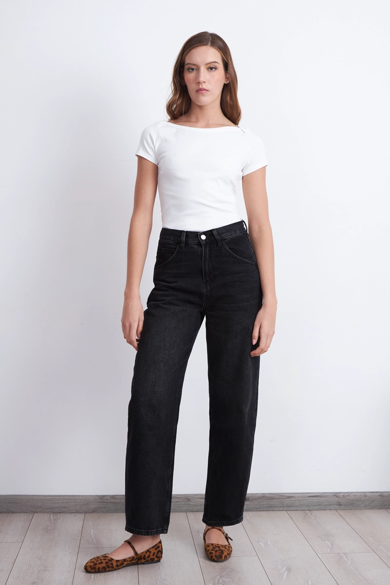 JEANS BARREL NEGRO NICOPOLY - 2