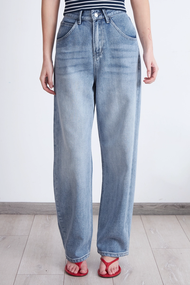 JEANS BARREL CELESTE MUJER NICOPOLY - 6