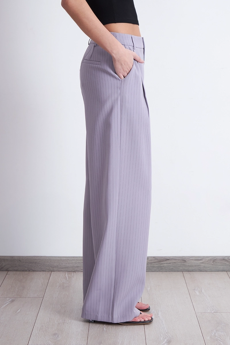 PANTALON RECTO RAYA DIPLOMATICA GRIS NICOPOLY - 3
