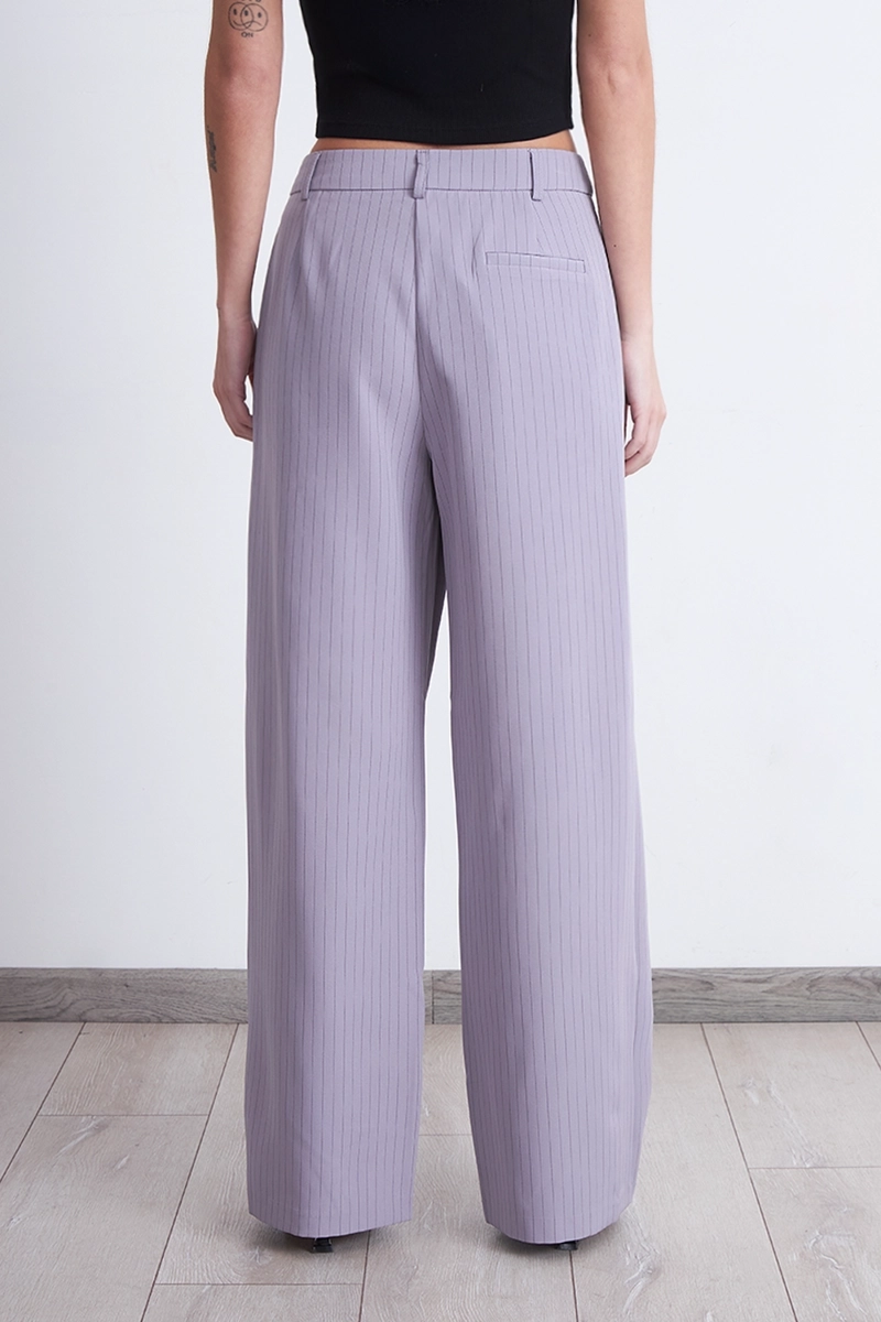 PANTALON RECTO RAYA DIPLOMATICA GRIS NICOPOLY - 4