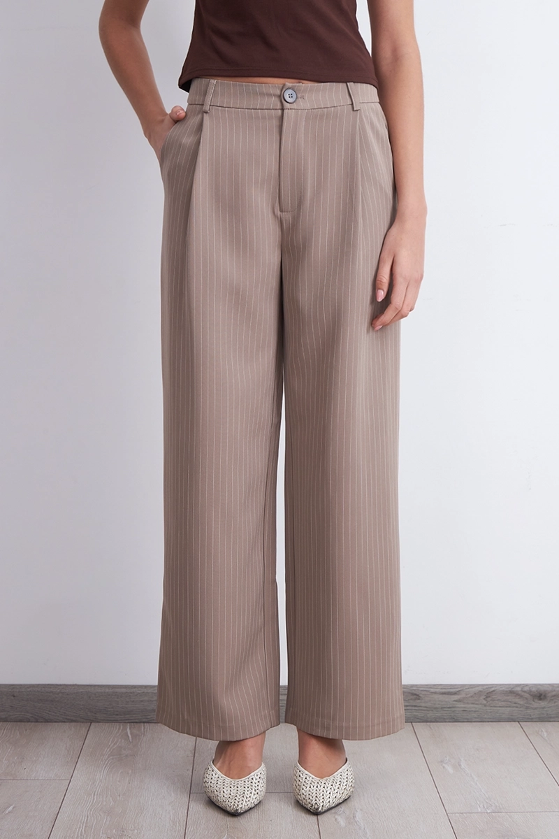 PANTALON RECTO RAYA DIPLOMATICA KHAKI NICOPOLY - 5