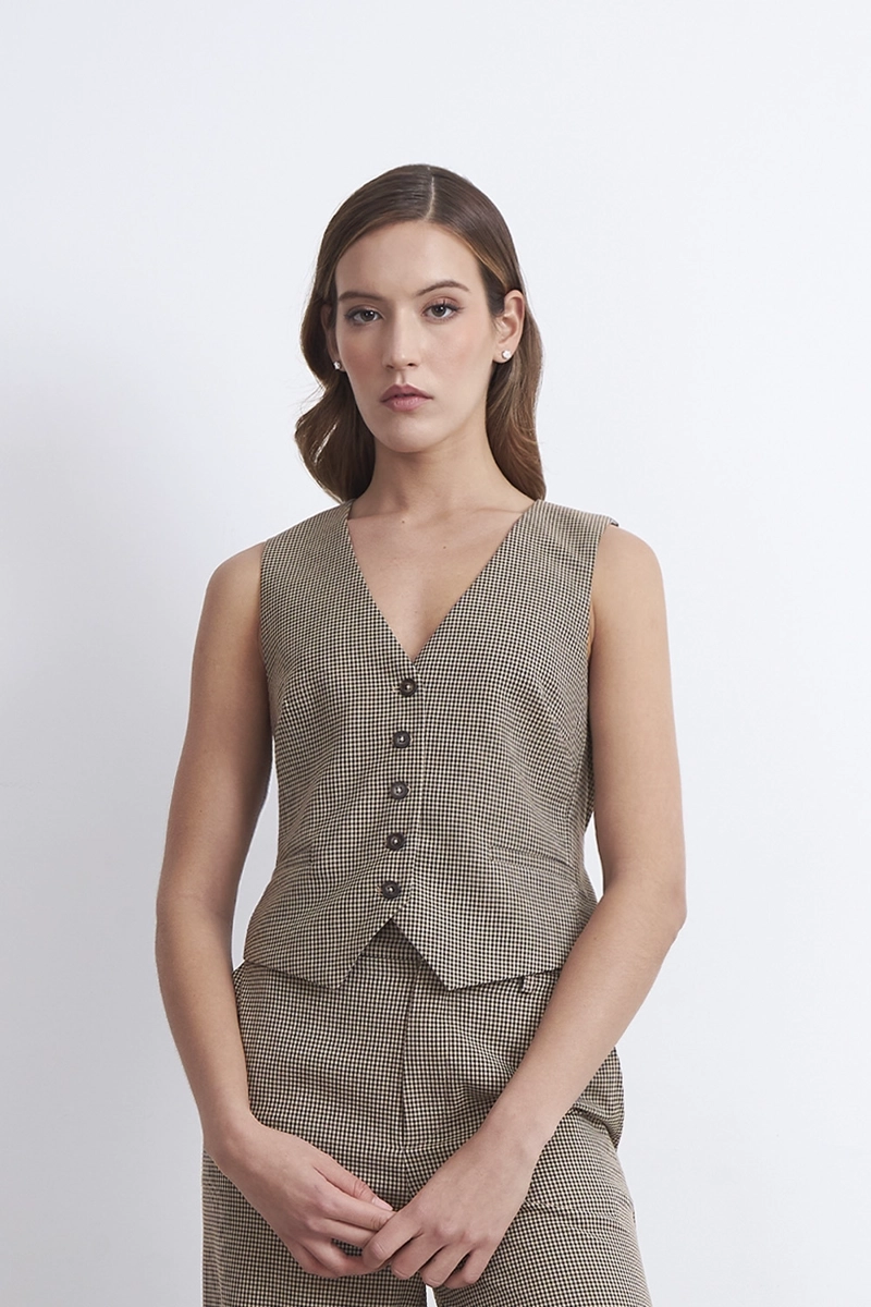 GILET ESPALDA AJUSTABLE KHAKI NICOPOLY Caqui L