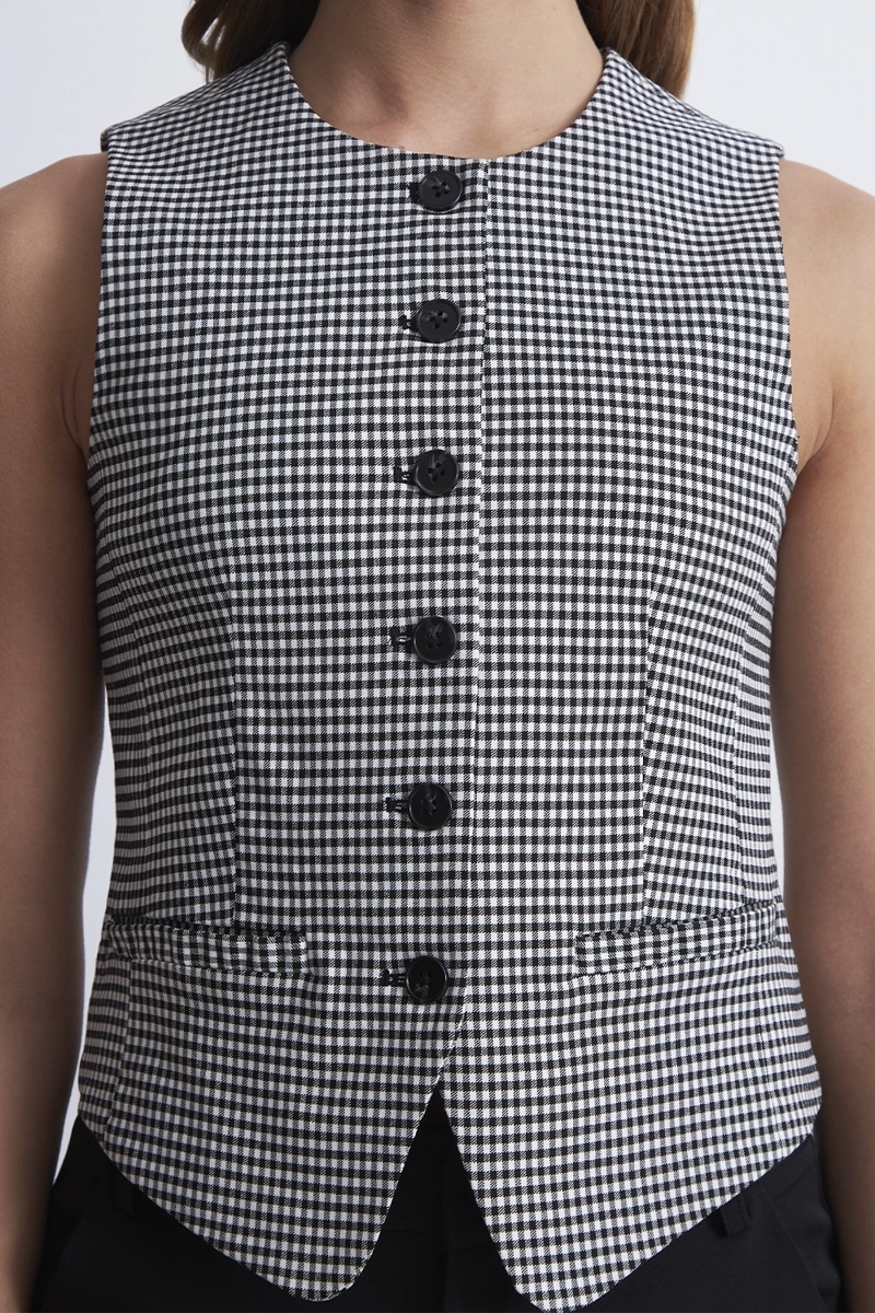 GILET VICHY NEGRO NICOPOLY - 6