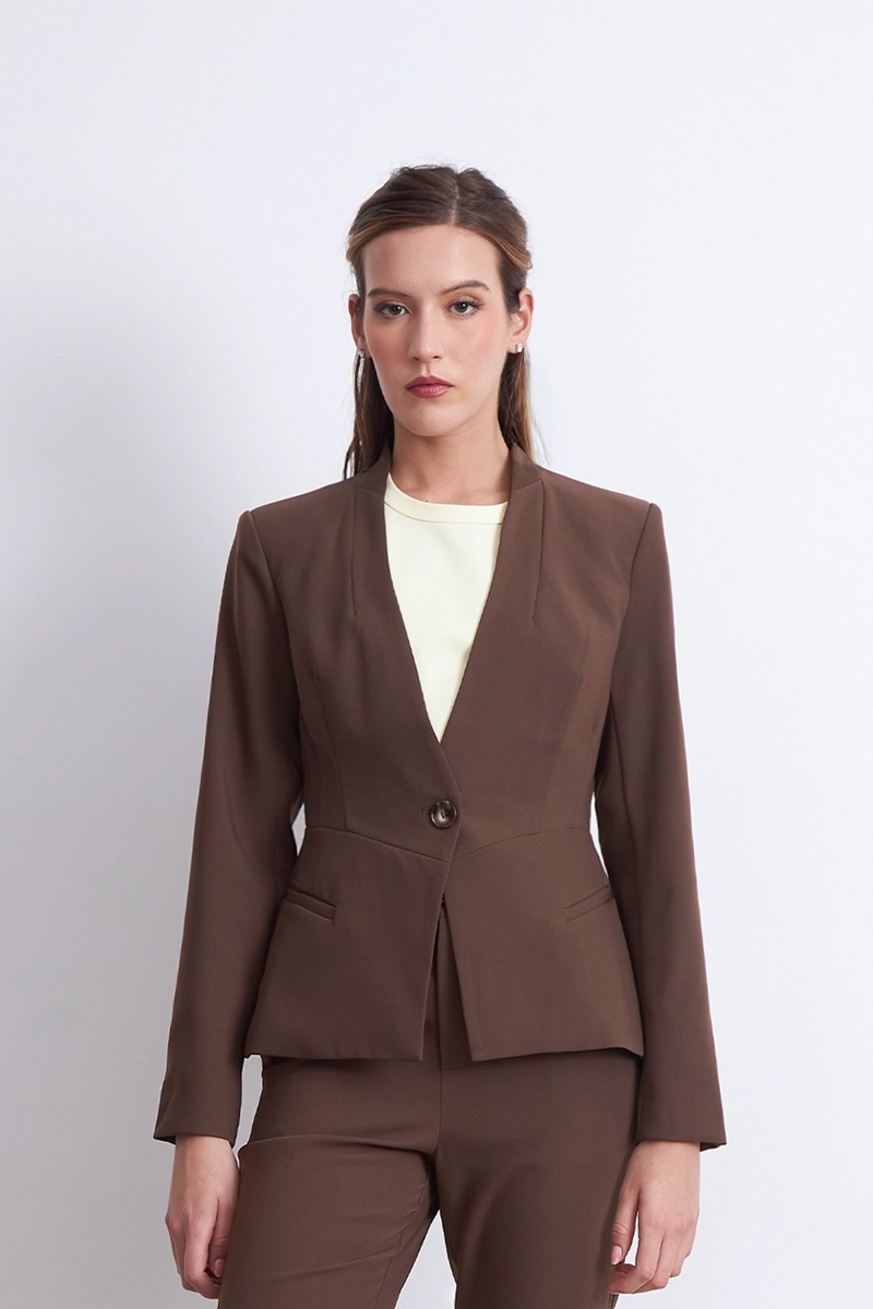 BLAZER BASICO SASTRERO CAFE  NICOPOLY - 1