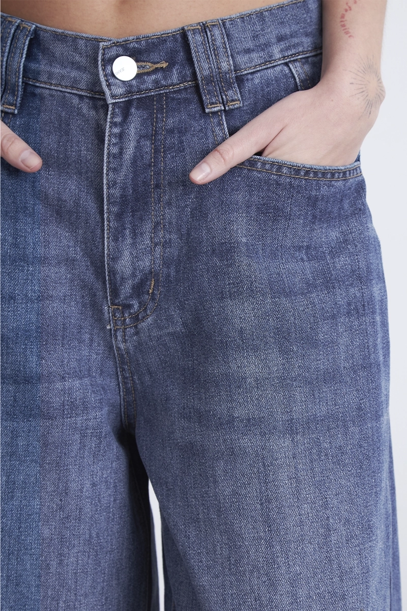 JEANS WIDE LEG ANCHO AZUL MARINO NICOPOLY - 6