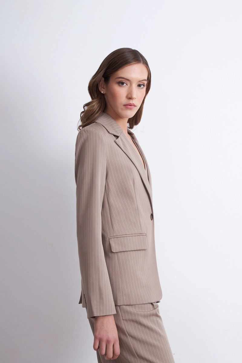 BLAZER RAYAS DIPLOMATICAS KHAKI NICOPOLY - 3