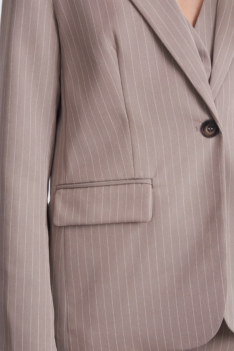 BLAZER RAYAS DIPLOMATICAS KHAKI NICOPOLY - 6