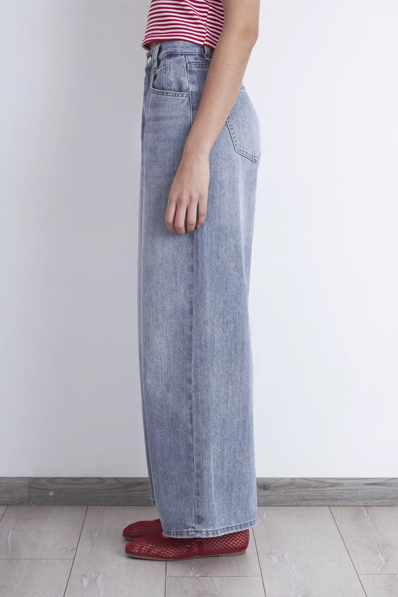 JEANS WIDE LEG ANCHO CELESTE NICOPOLY - 3