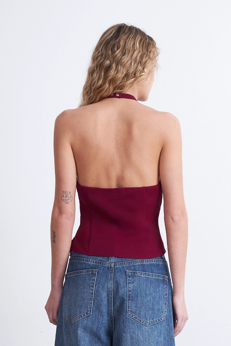 TOP HALTER ABERTURA BURDEO NICOPOLY - 4