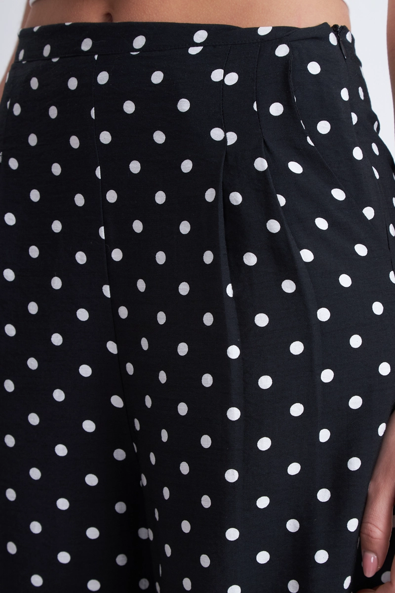 PANTALON RECTOS PUNTOS NEGRO MUJER NICOPOLY - 7