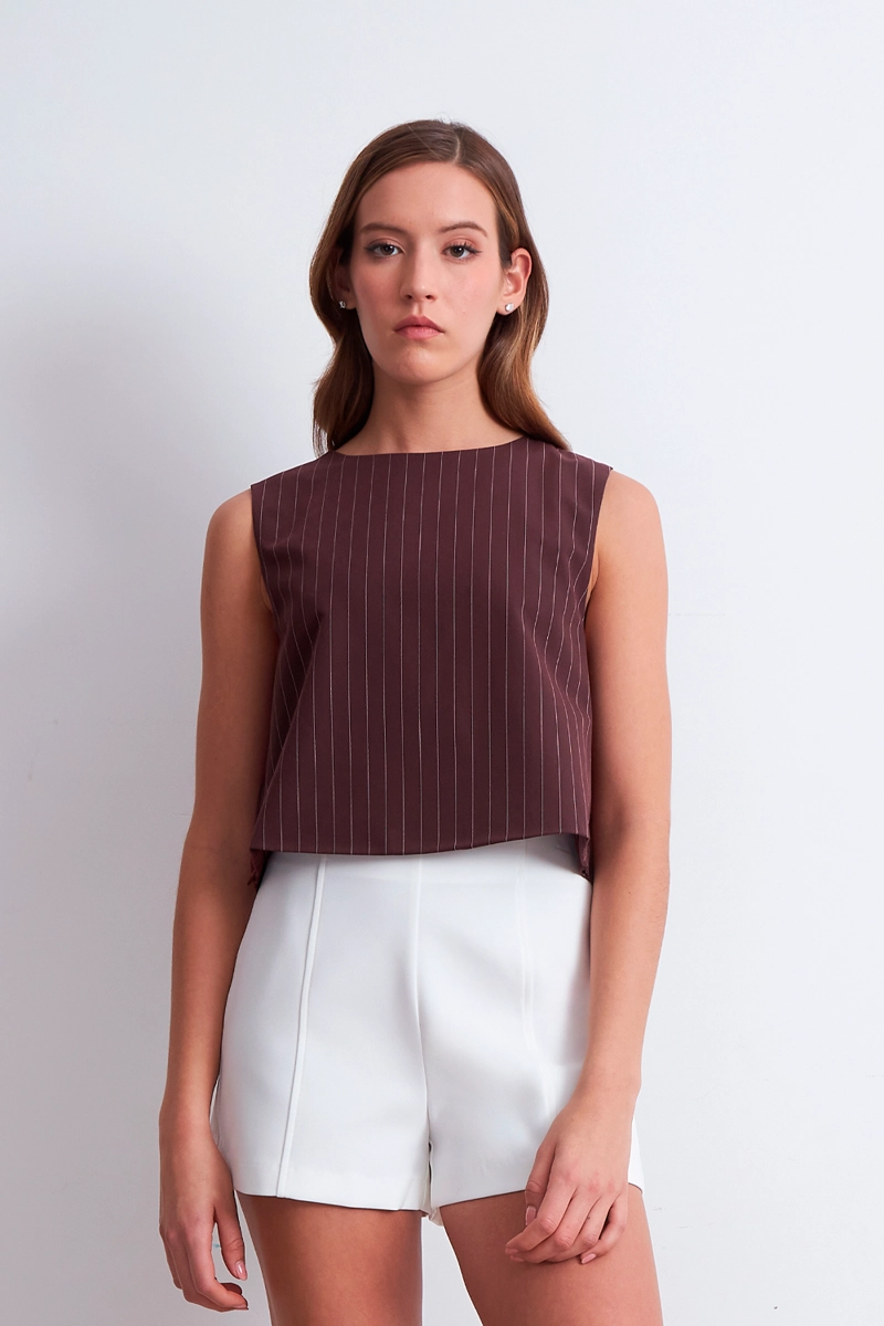 TOP RAYAS DIPLOMATICAS VERTICALES BURDEO MUJER NICOPOLY - 6