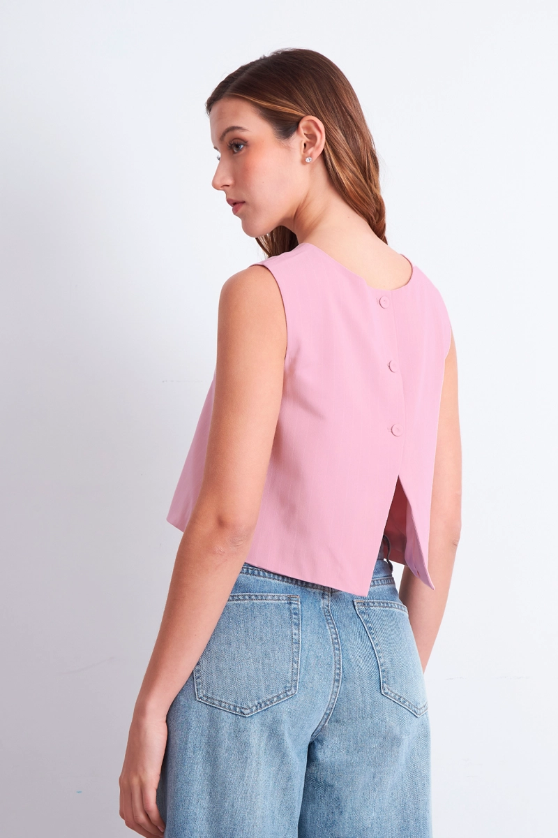 TOP RAYAS DIPLOMATICAS VERTICALES ROSADO MUJER NICOPOLY - 4