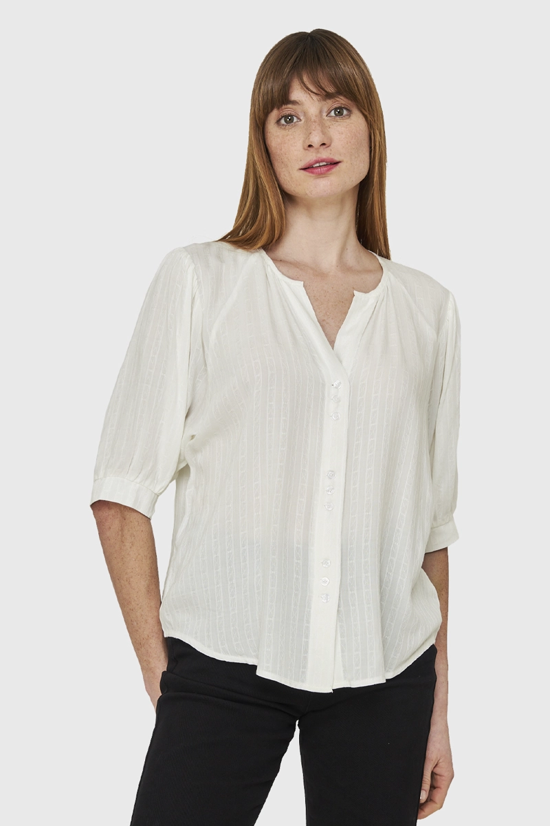 BLUSA HOLGADA BLANCO NICOPOLY - 5