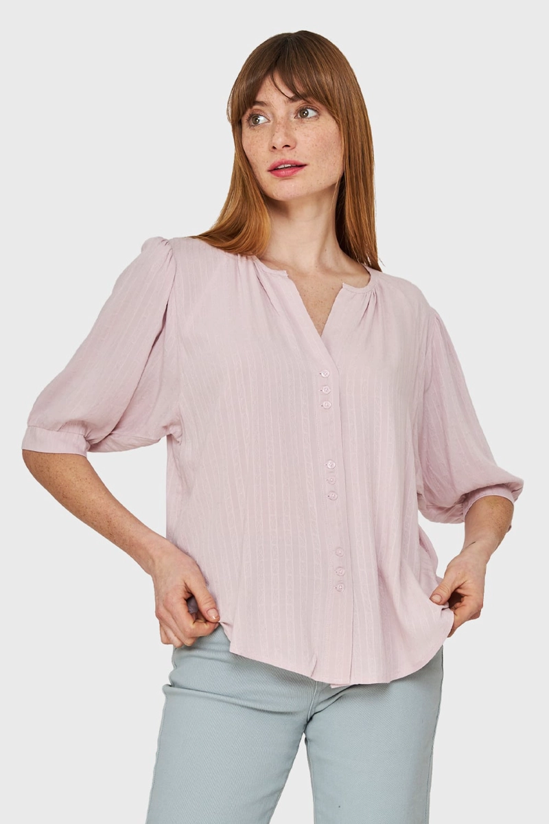 BLUSA HOLGADA ROSADO NICOPOLY - 1