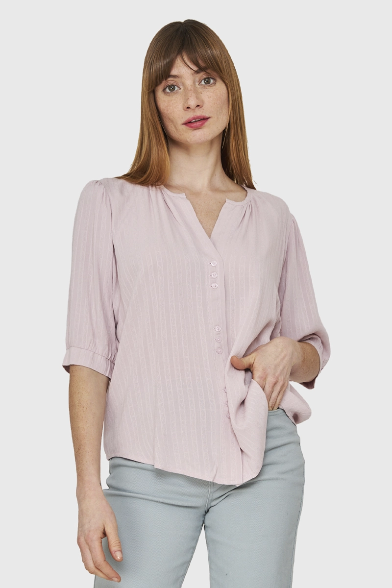 BLUSA HOLGADA ROSADO NICOPOLY - 5