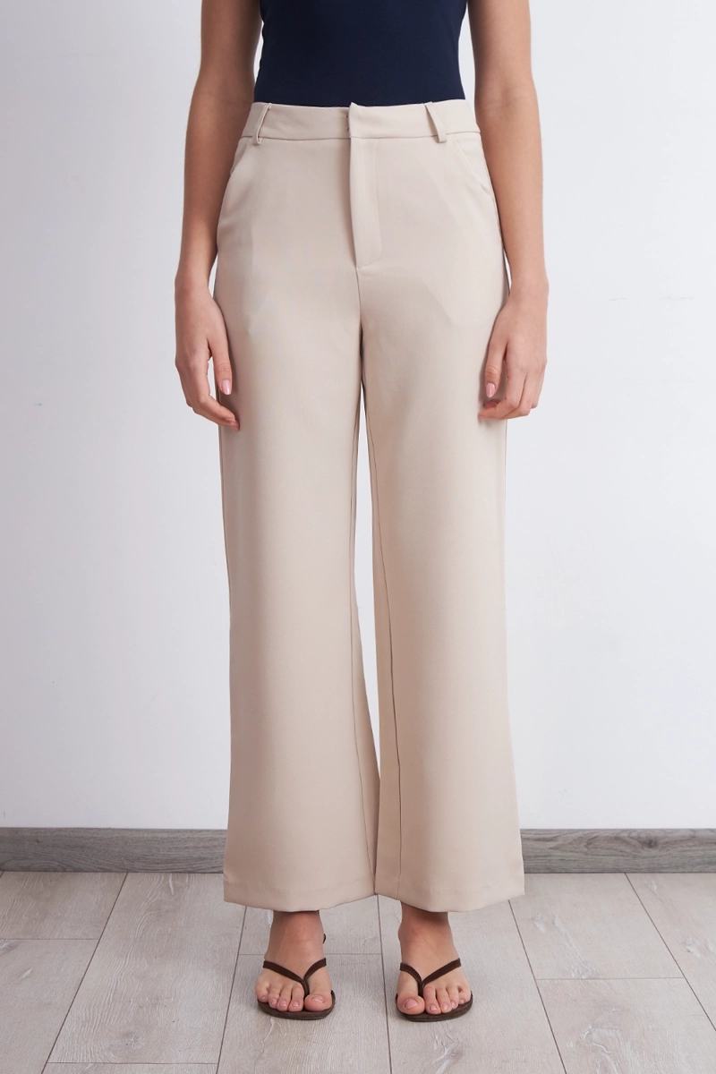 PANTALON BASICO BEIGE NICOPOLY L