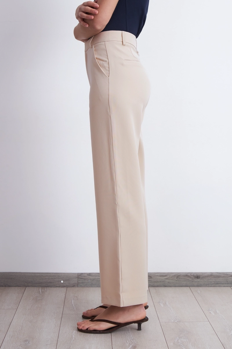PANTALON BASICO BEIGE NICOPOLY - 3