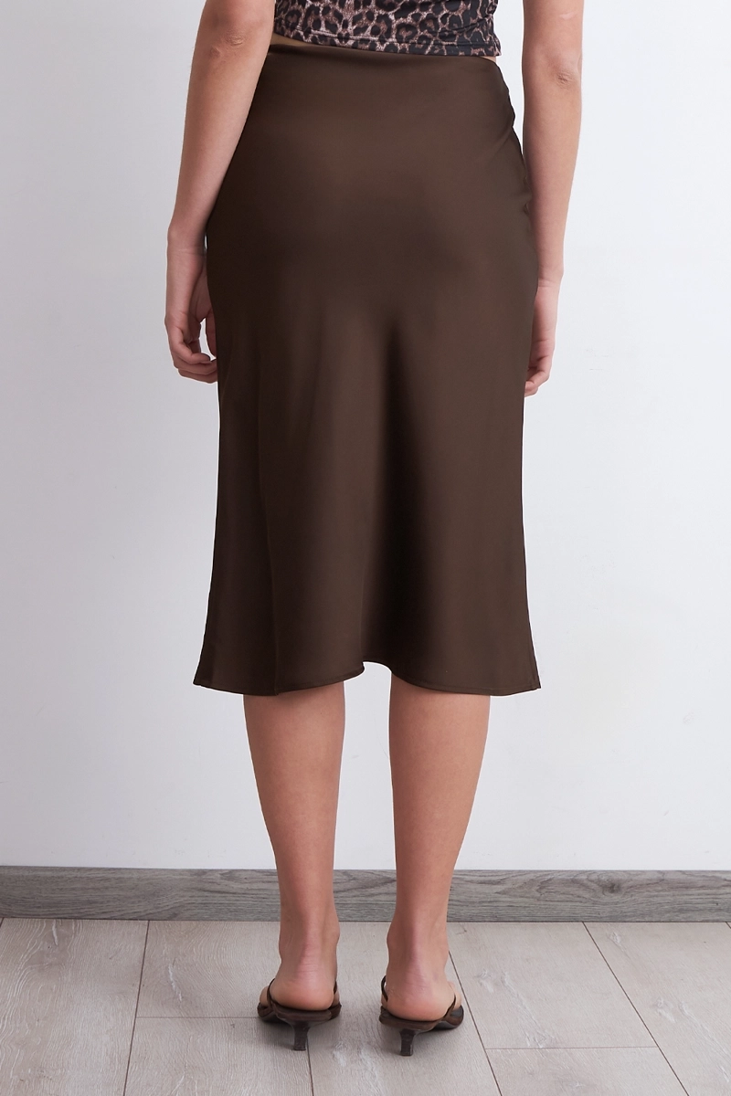 FALDA TIPO SATIN CAFE NICOPOLY - 4