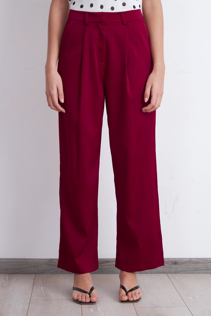 PANTALON SATINADO BURDEO NICOPOLY S