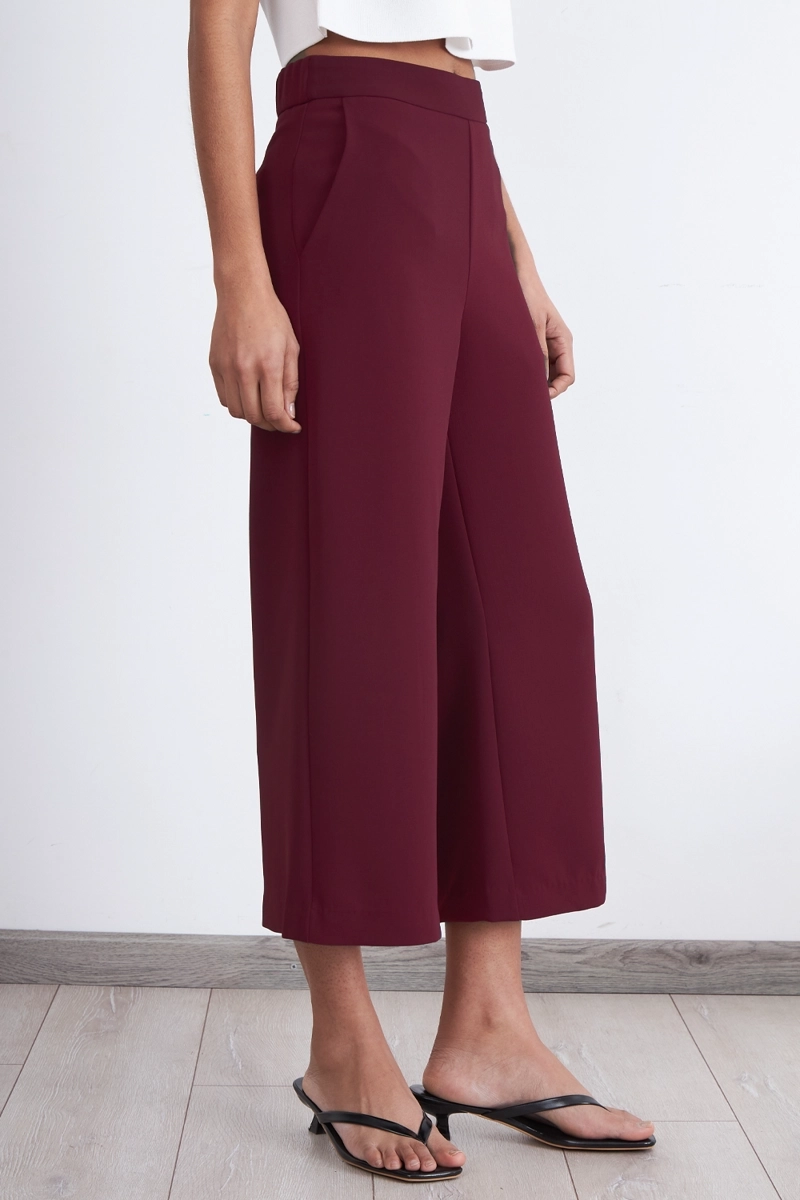 PANTALON WIDE LEG CROP BURDEO NICOPOLY - 3