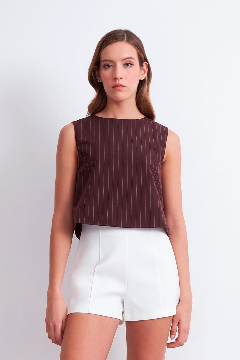TOP RAYAS DIPLOMATICAS VERTICALES BURDEO MUJER NICOPOLY - 1