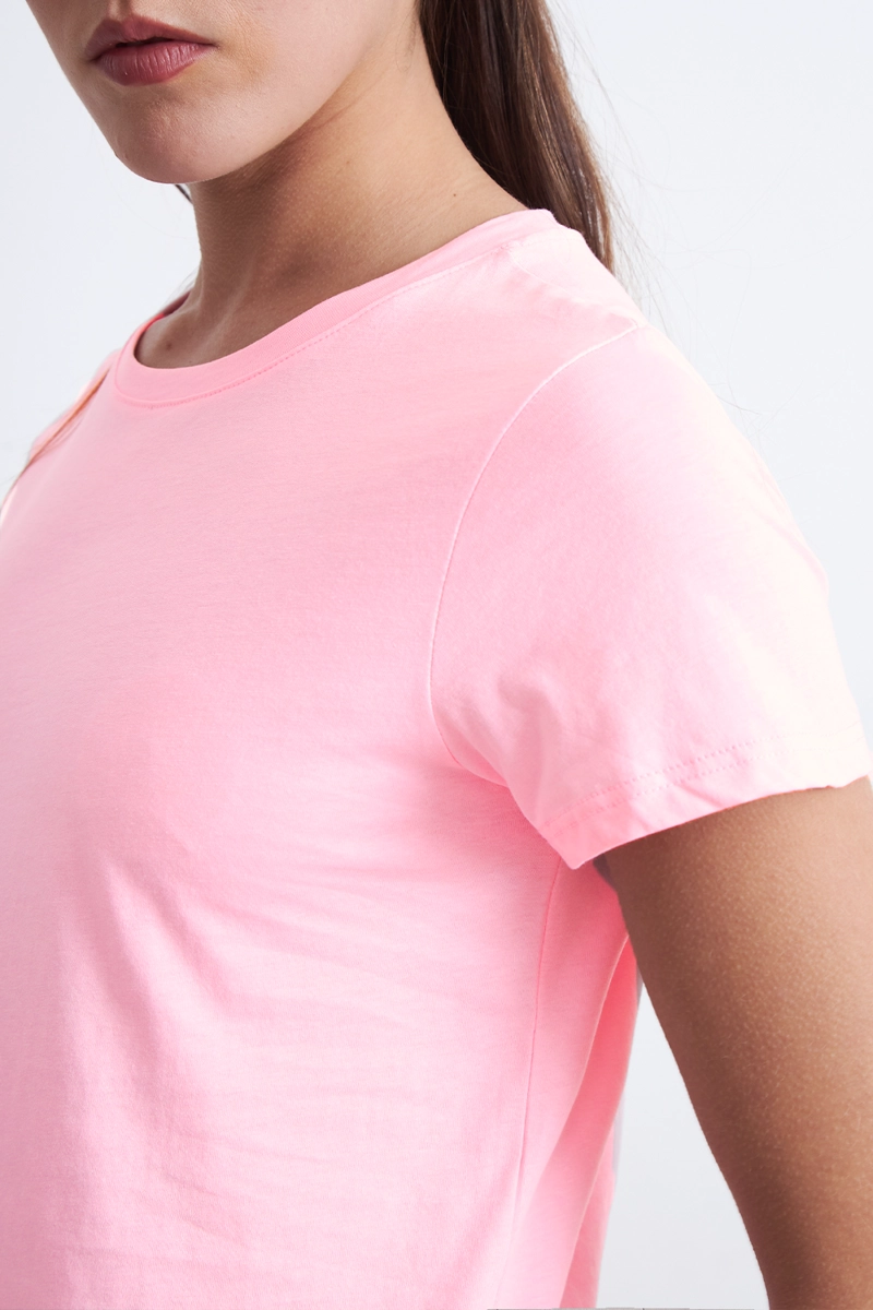 POLERA BASICA CUELLO REDONDO ROSADO MUJER NICOPOLY - 7
