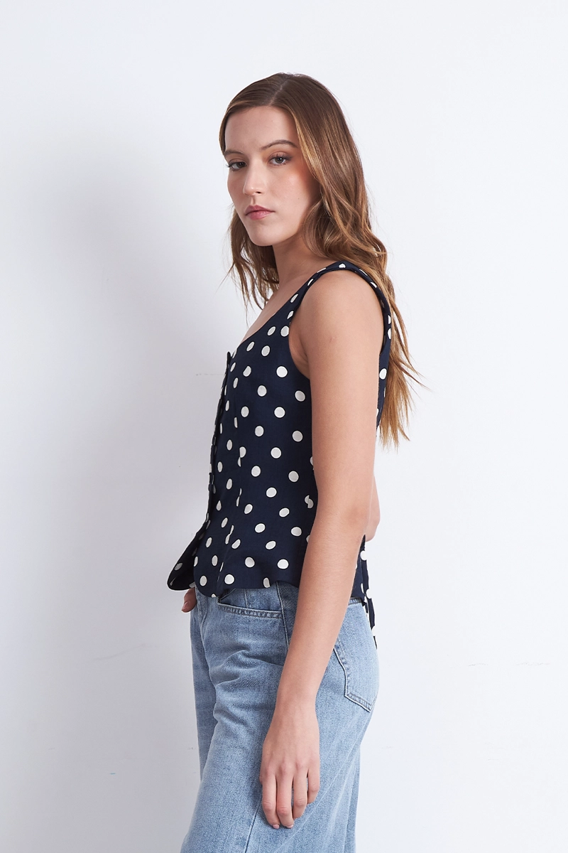 GILET LUNARES AZUL MARINO MUJER NICOPOLY - 3