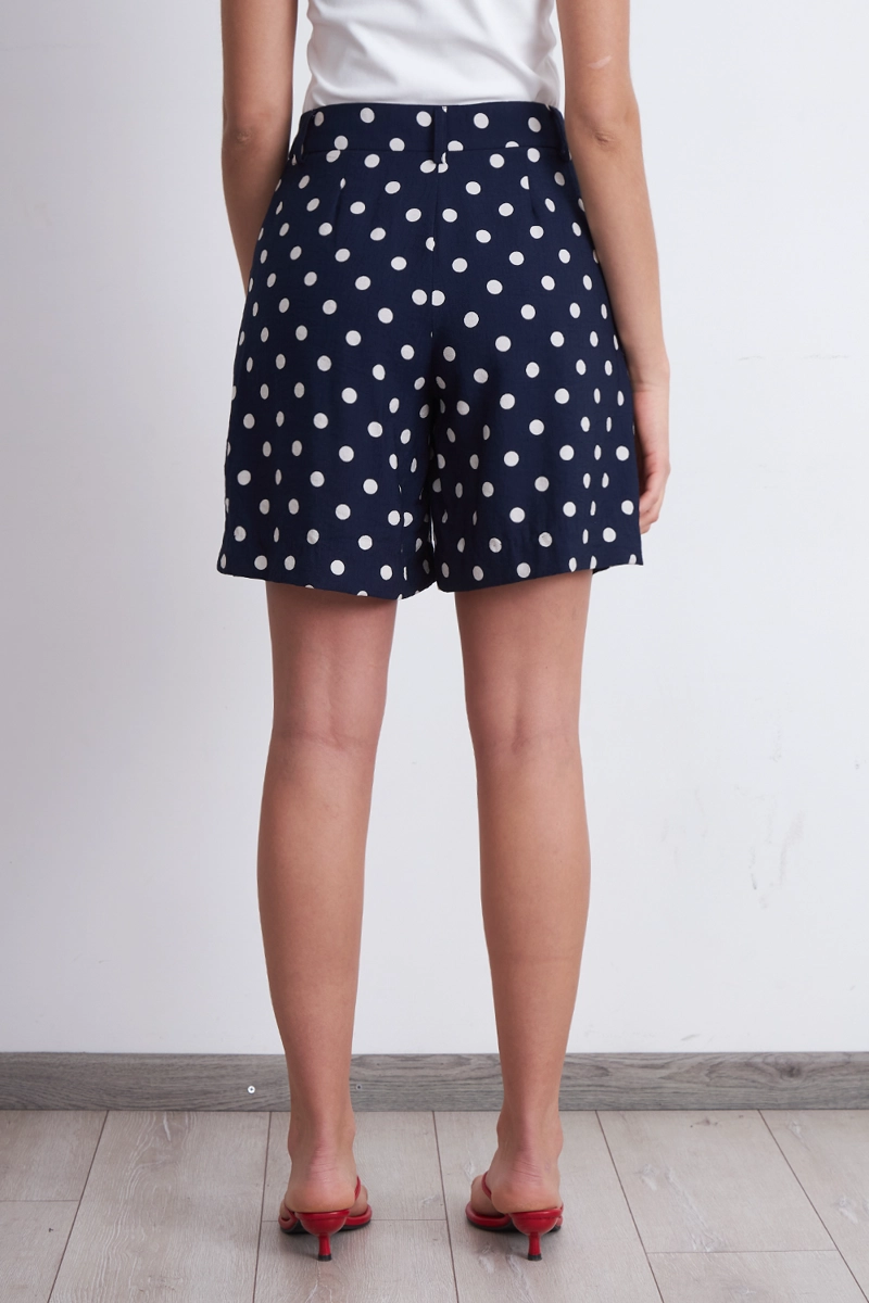 SHORT BERMUDA LUNARES AZUL MARINO MUJER NICOPOLY - 4