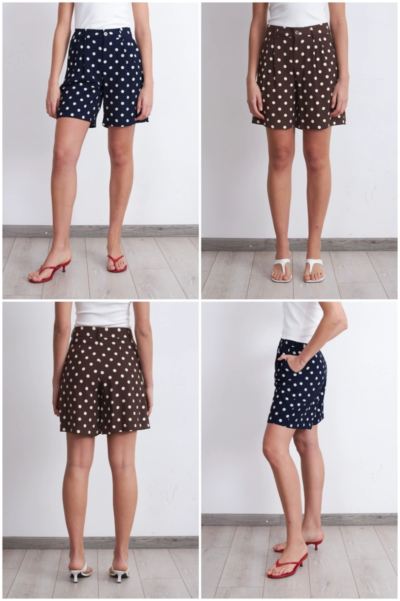 SHORT BERMUDA LUNARES AZUL MARINO MUJER NICOPOLY - 5
