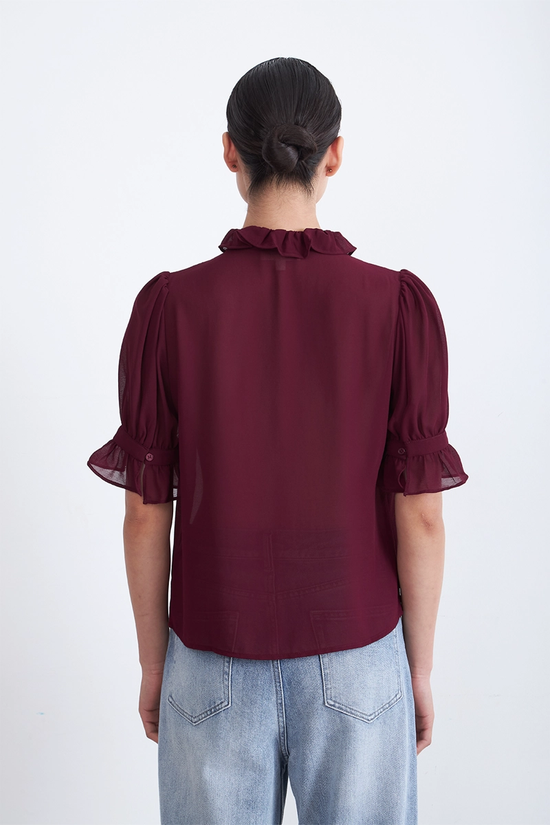 BLUSA VUELOS FRONTALES BURDEO MUJER NICOPOLY - 4