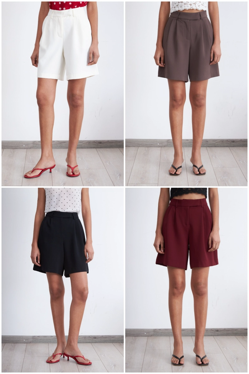 SHORT BERMUDA SASTRERO NEGRO MUJER NICOPOLY - 5