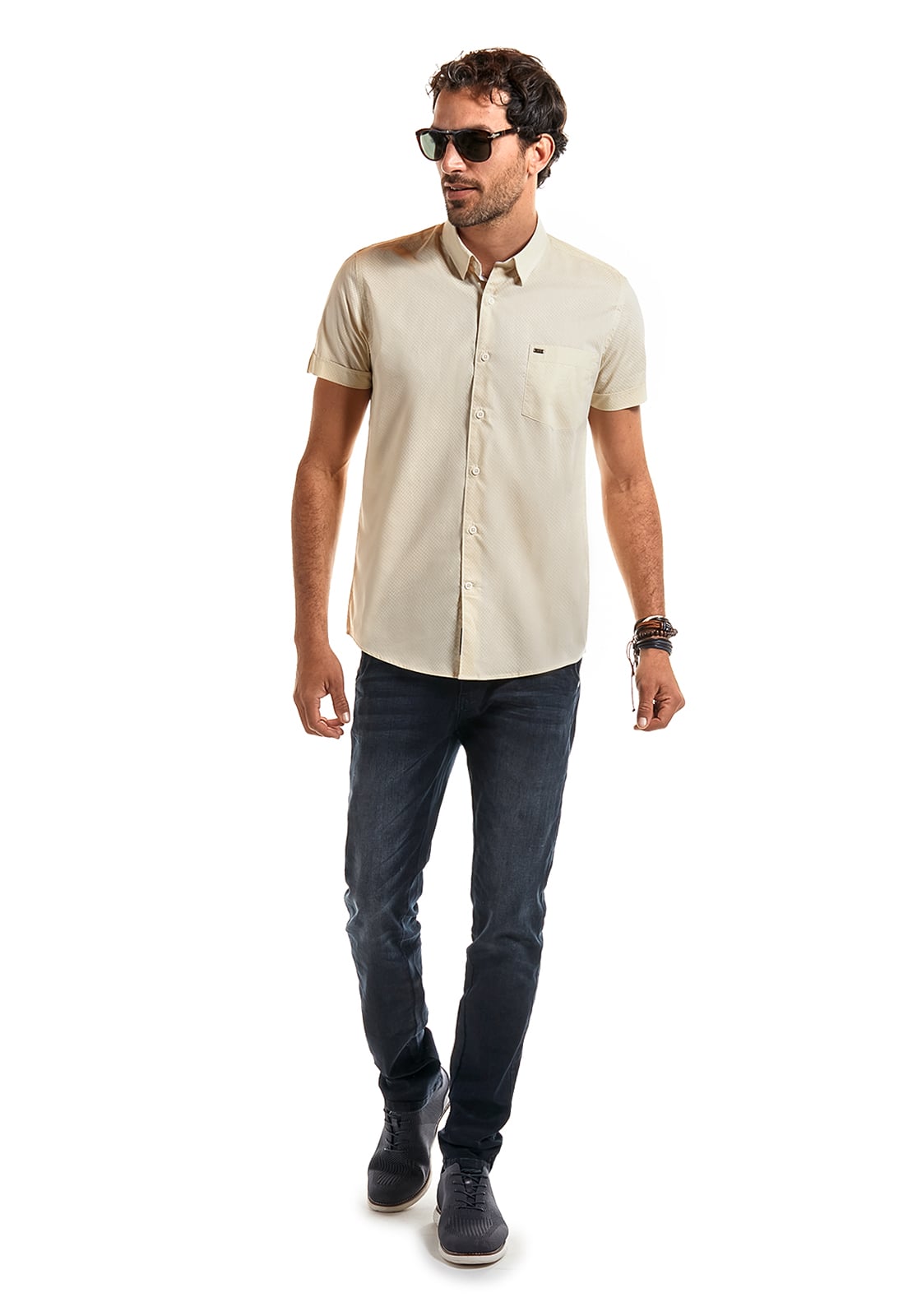 CAMISA MANGA CORTA ESTAMPADA ASTORIA BLUE - 2