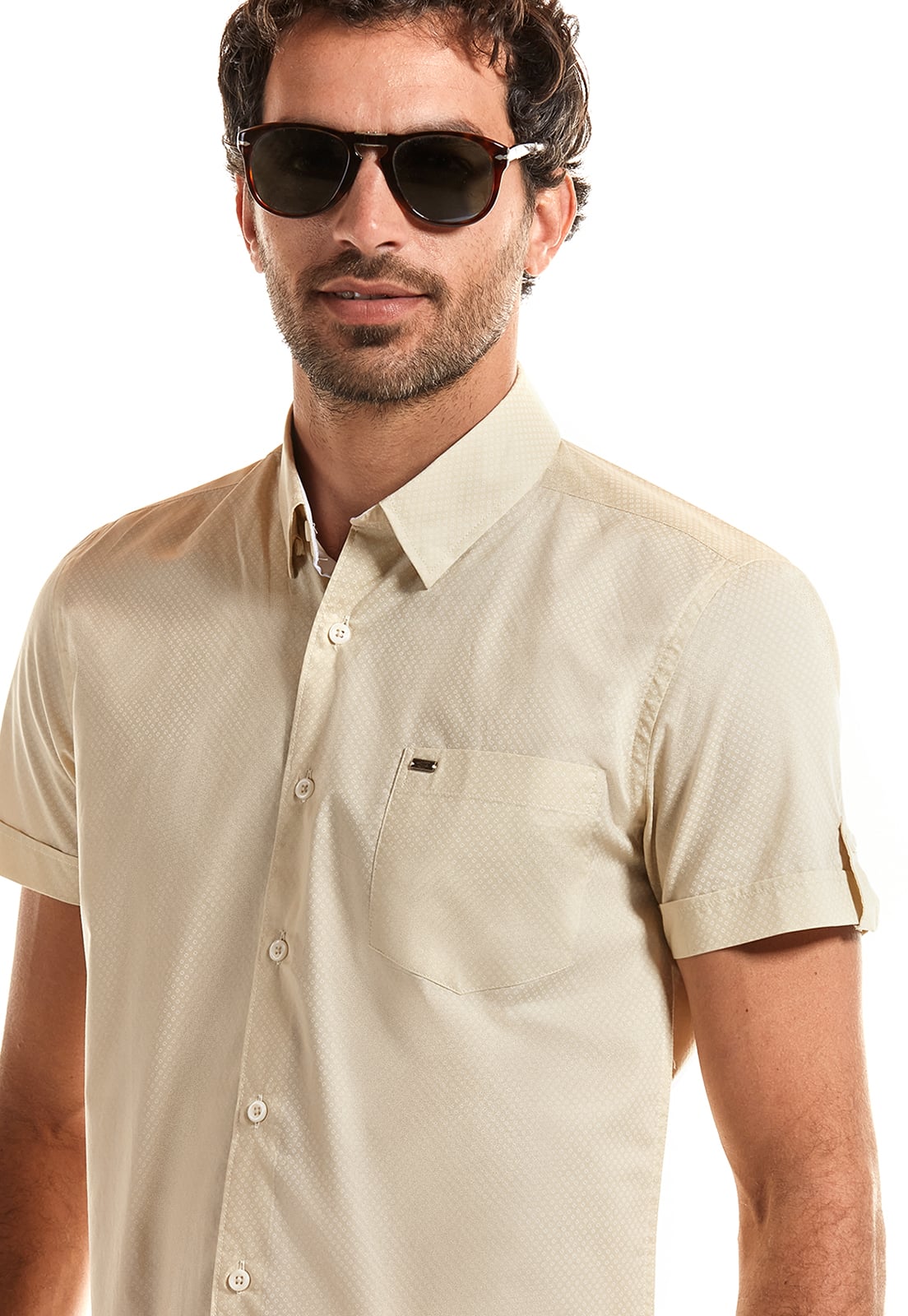 CAMISA MANGA CORTA ESTAMPADA ASTORIA BLUE - 4