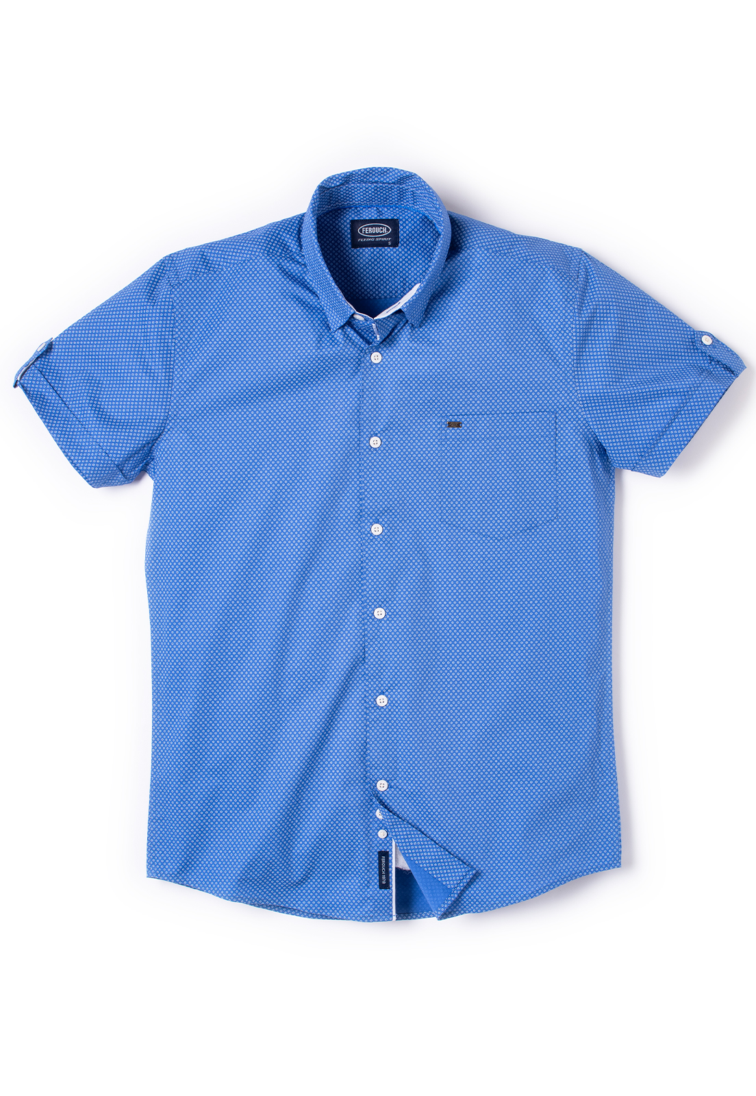 CAMISA MANGA CORTA ESTAMPADA ASTORIA BLUE - 5