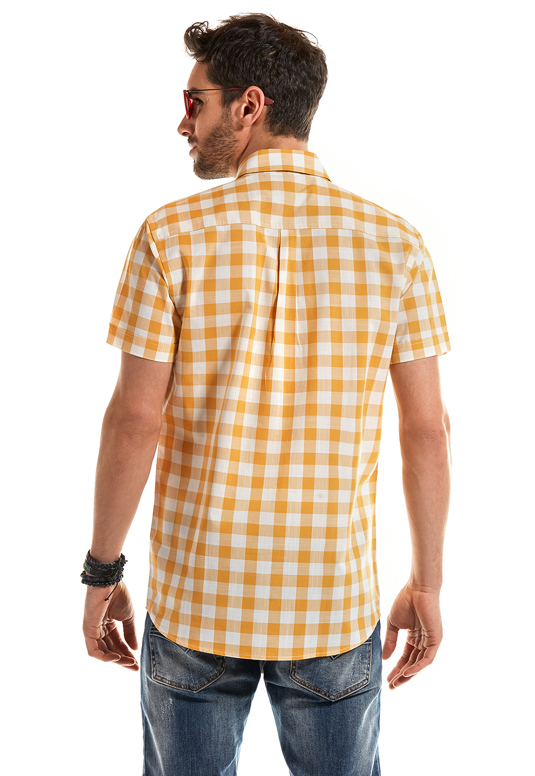 CAMISA MANGA CORTA CHECKERED KANSAS DK. SKY - 3