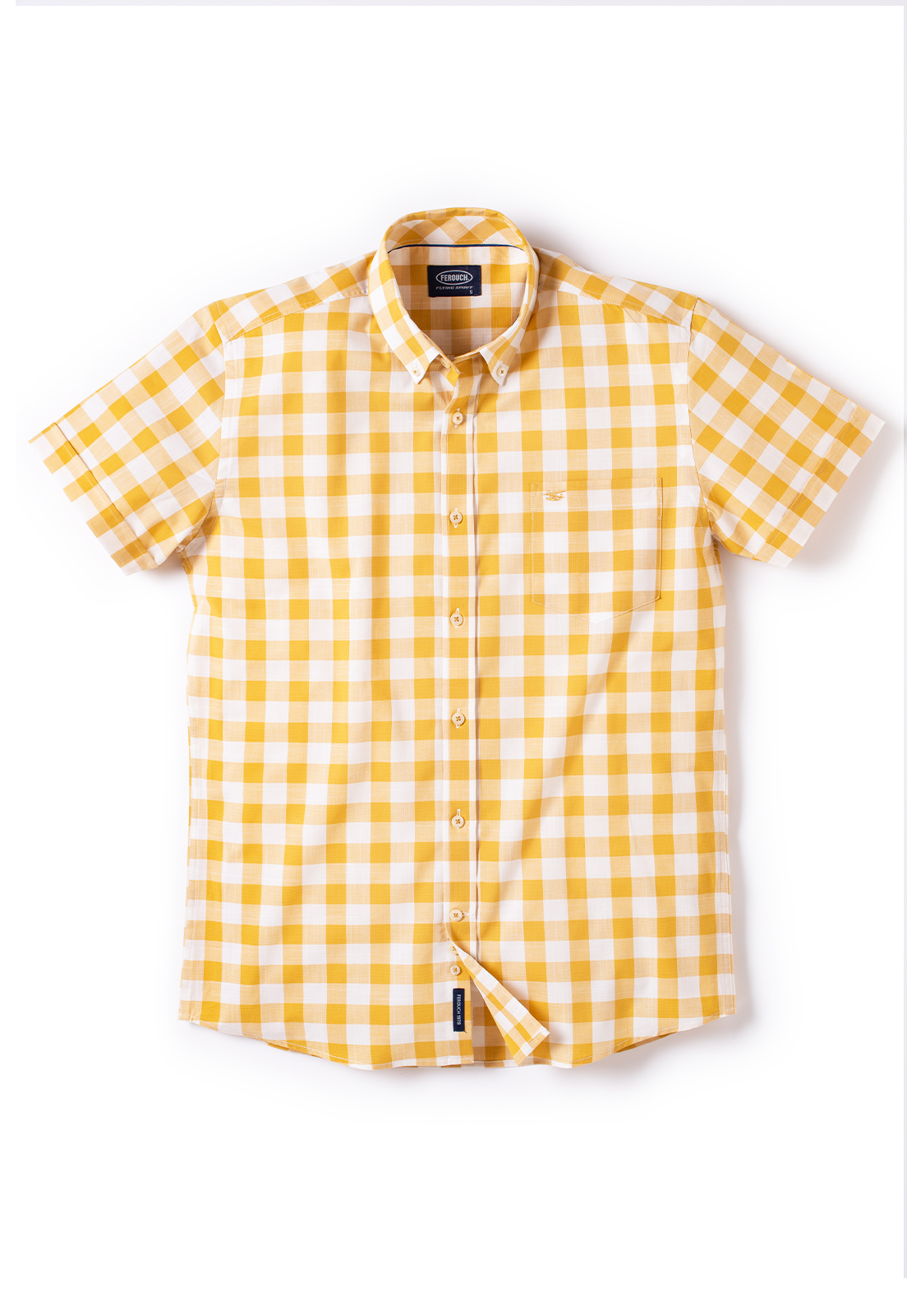 CAMISA MANGA CORTA CHECKERED KANSAS DK. SKY - 5