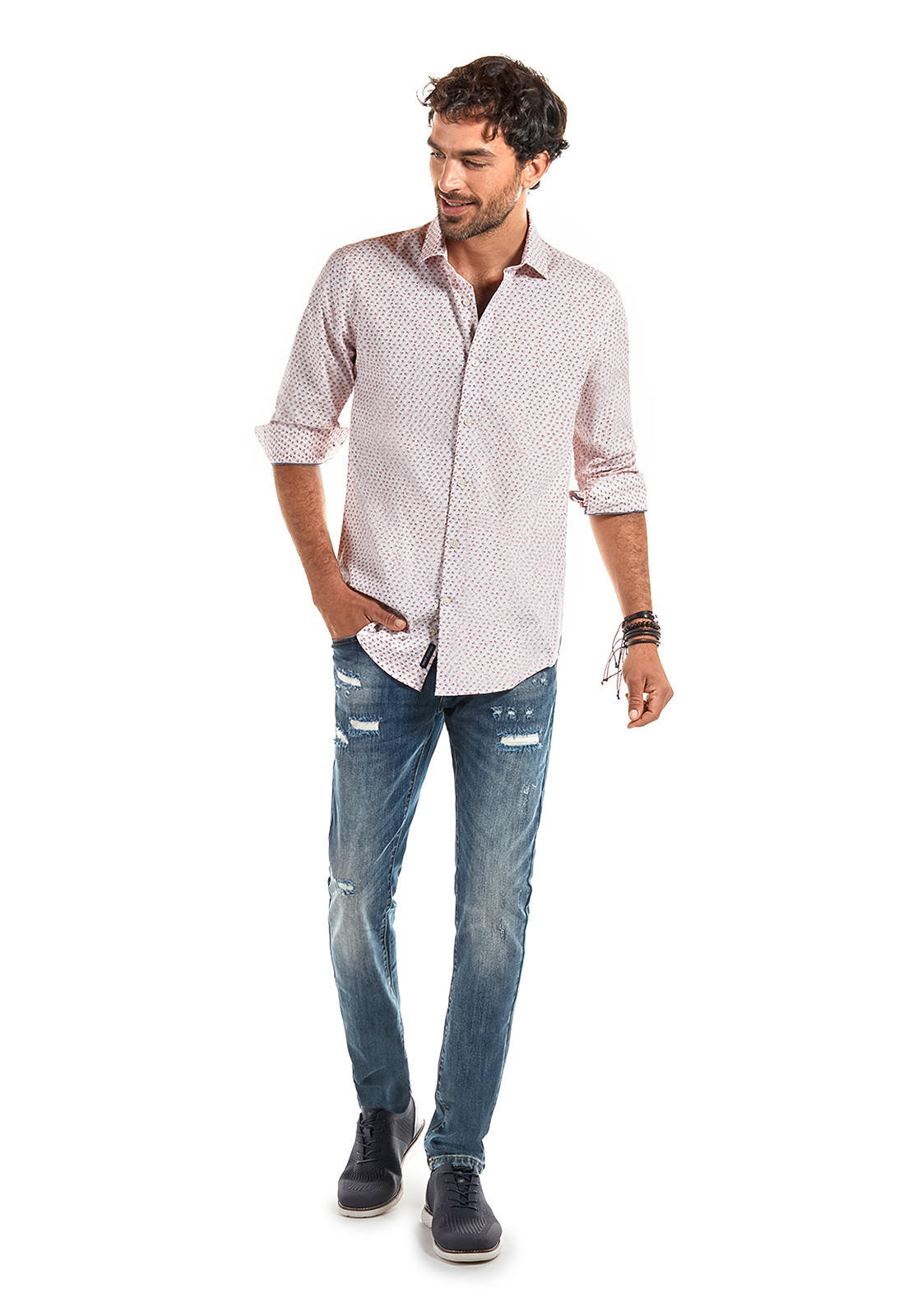 CAMISA ESTAMPADA DURHAM BLUE - 2