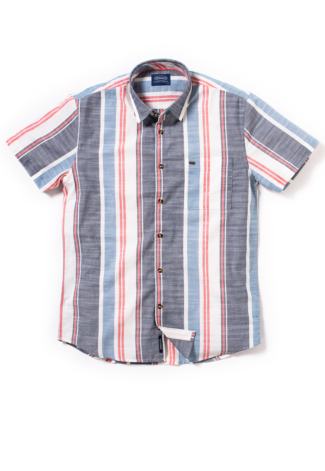 CAMISA MANGA CORTA RAYAS MICHIGAN TURQUOISE TP - 5