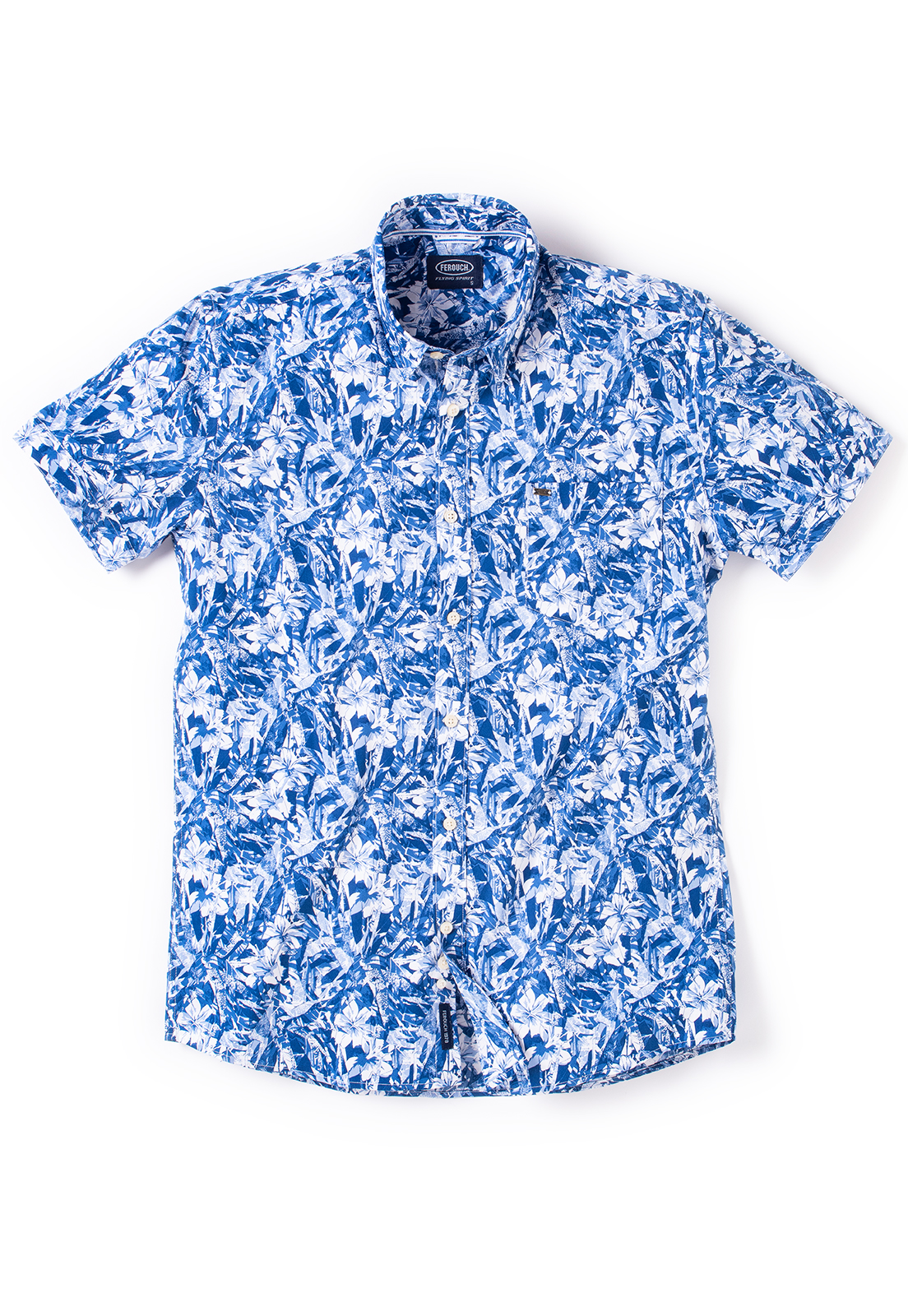 CAMISA MANGA CORTA ESTAMPADA OLIMPIA BLUE - 5