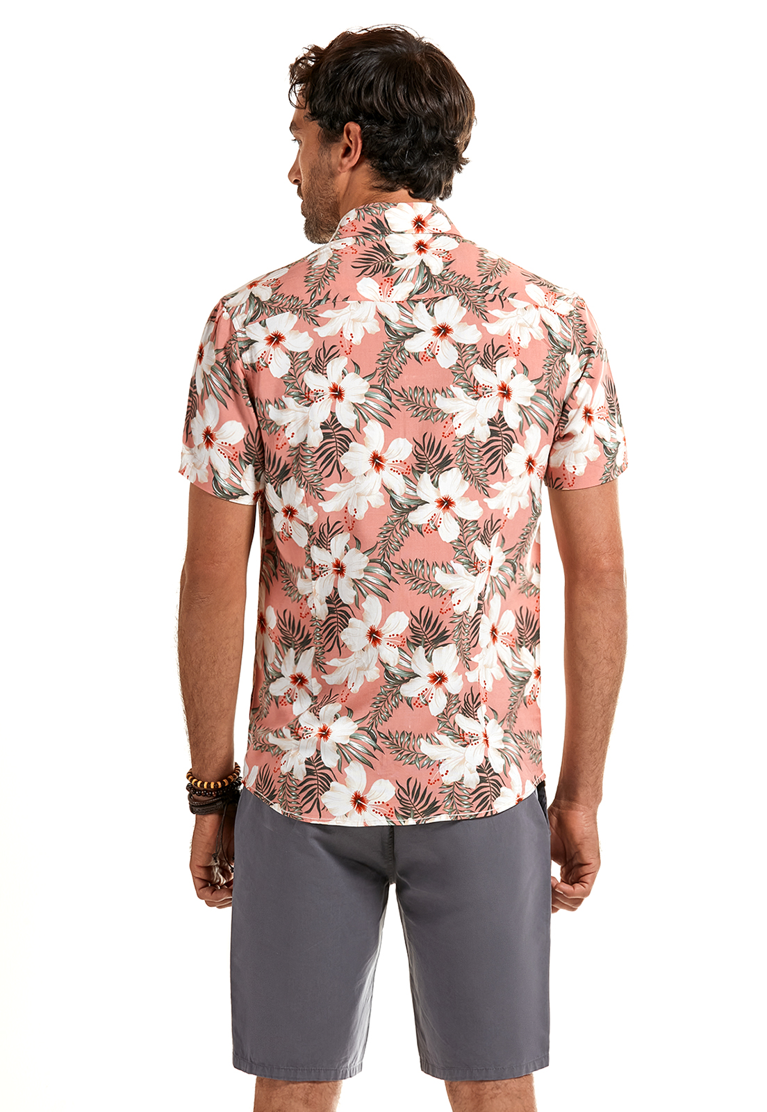 CAMISA MANGA CORTA ESTAMPADA ANDERSON CORAL - 3