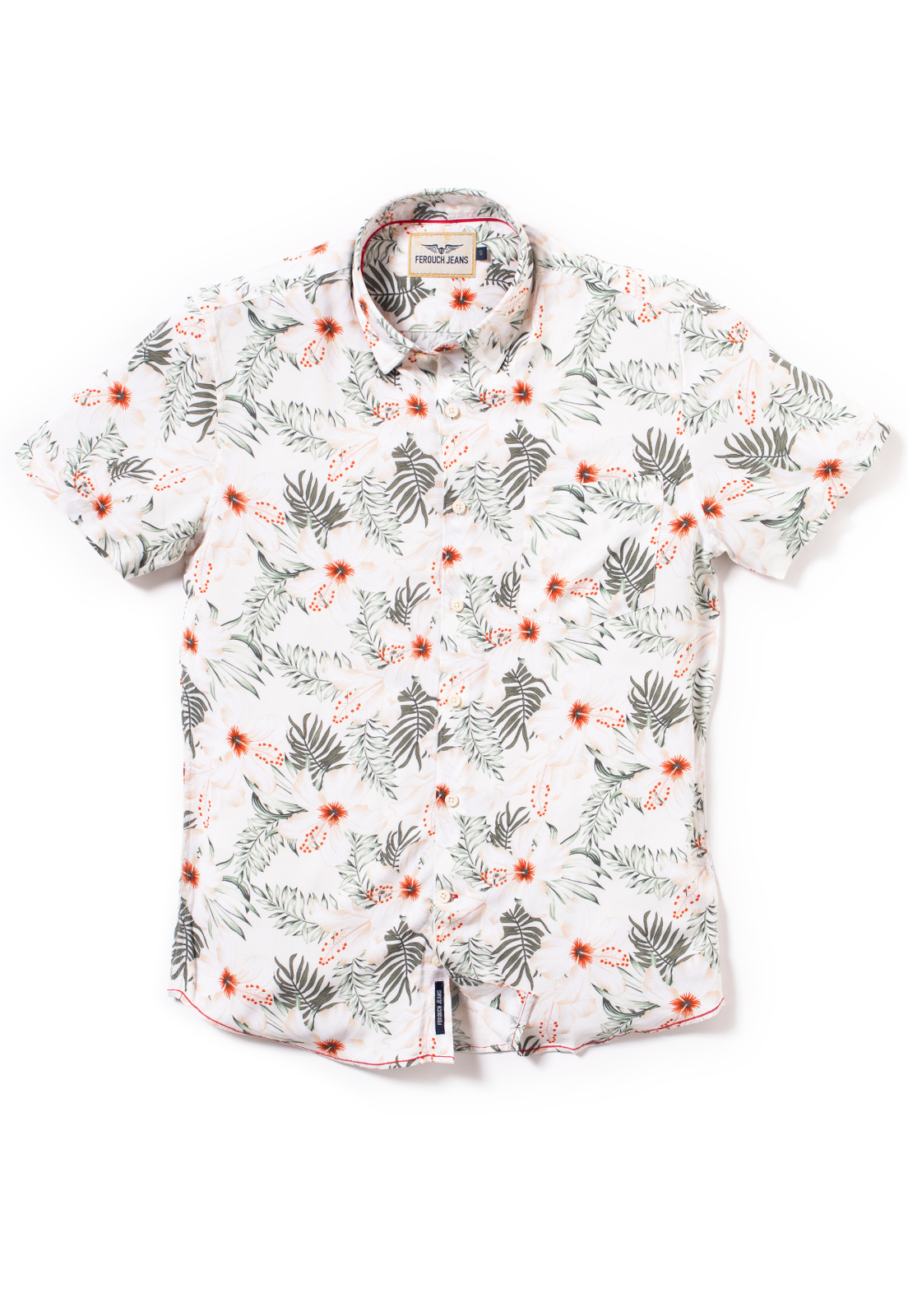 CAMISA MANGA CORTA ESTAMPADA ANDERSON CORAL - 4