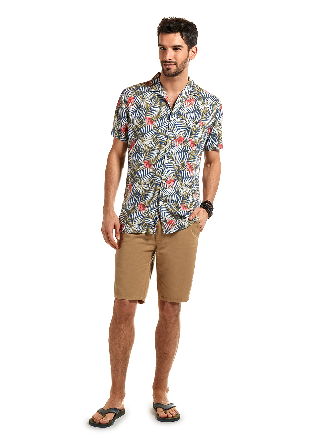CAMISA MANGA CORTA ESTAMPADA NEW YERSEY CORAL TP - 2