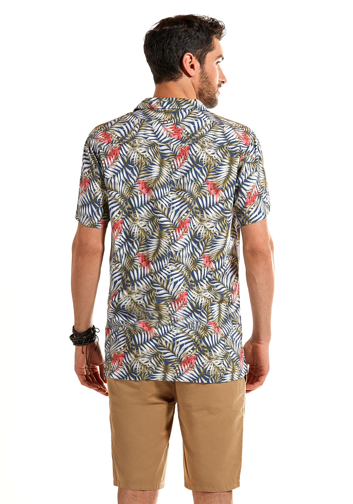 CAMISA MANGA CORTA ESTAMPADA NEW YERSEY CORAL TP - 3