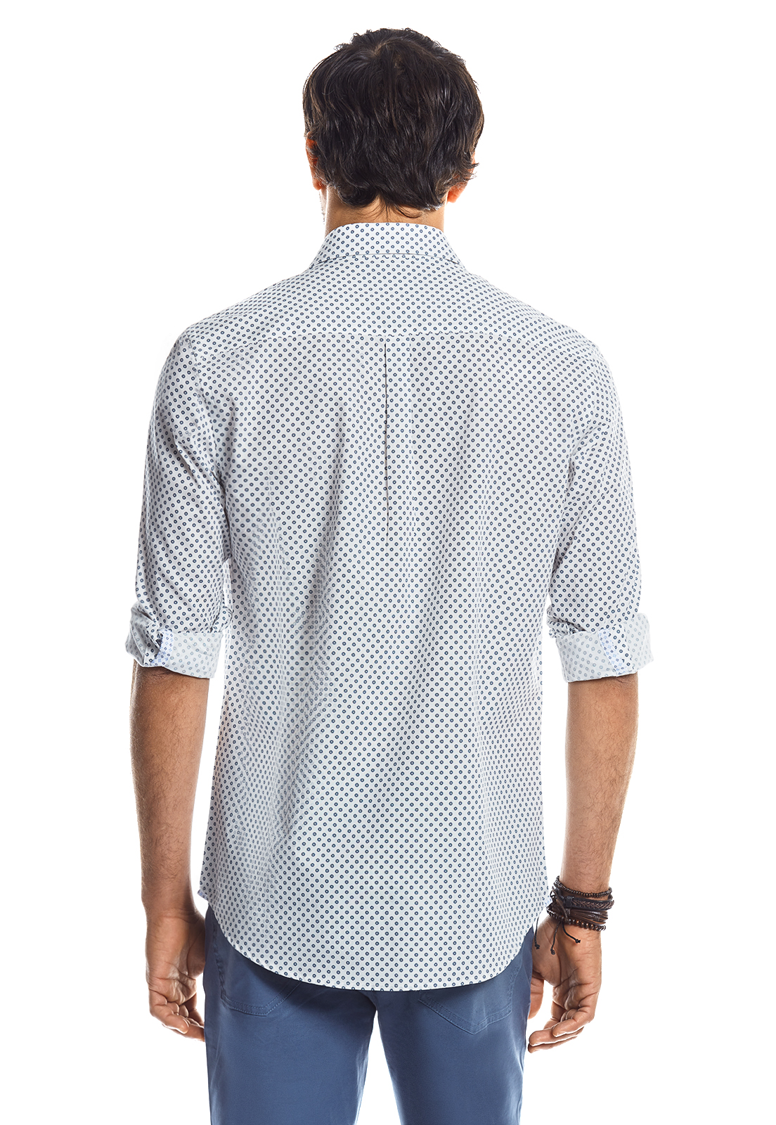 CAMISA ESTAMPADA DURHAM WHITE SS - 3