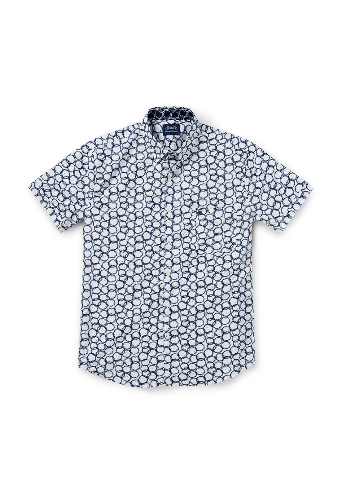 CAMISA MANGA CORTA ESTAMPADA LANCASTER OFF WHITE - 5